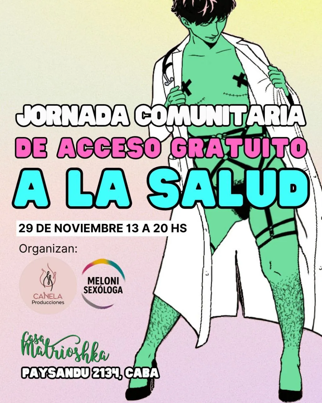 Afiche de Jornada Comunitaria de Acceso Gratuito a la Salud Integral