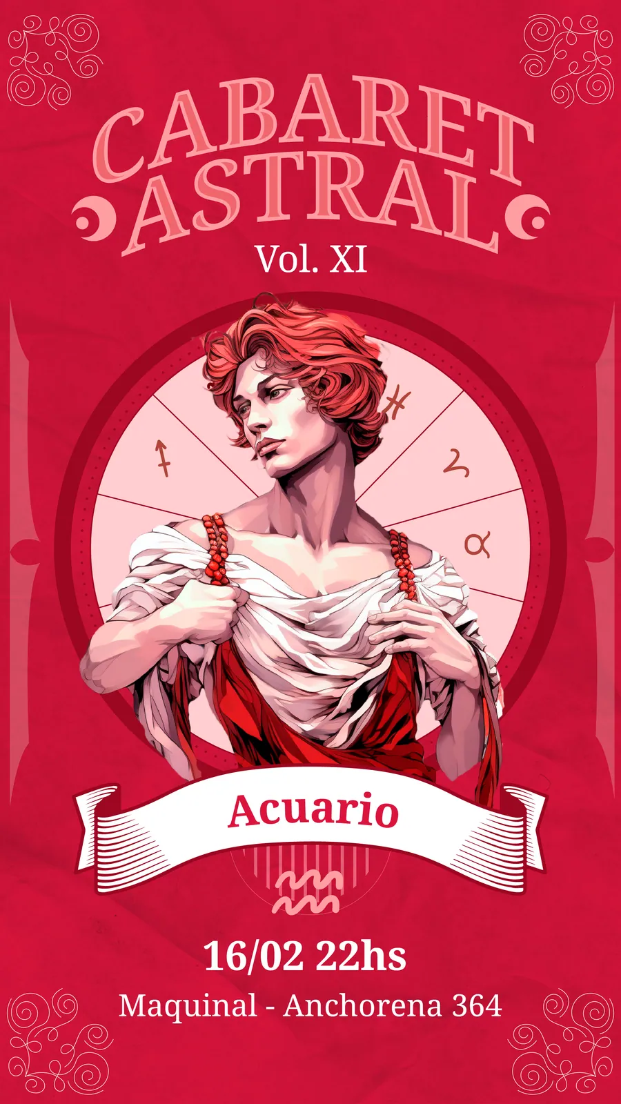 Afiche de Cabaret Astral - Acuario